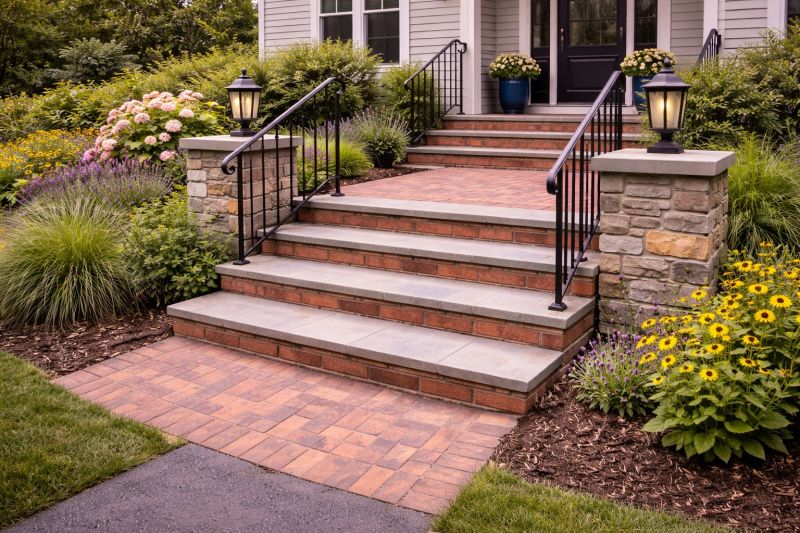 Brick Stairs Installation in Fairfield County, CT