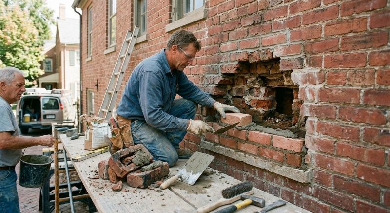 Brick Border Installation in Worcester, MA