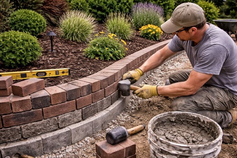 Brick Hardscape Installation in Burlington, VT