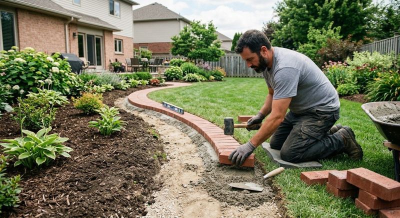Stone Edging Installation in Norwalk, CT
